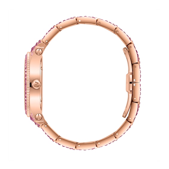 Men's JBW Jet Setter GMT Pink Gold 18K Rose Gold-Plated Stainless Steel Watch (Model: J6413C)
