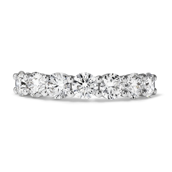 2 CT. T.W. Lab-Grown Diamond Seven-Stone Ring in 10K White Gold (F/VS2)