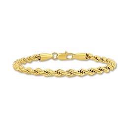 5.0mm Rope Chain Bracelet in Yellow Ion-Plated Stainless Steel - 8.75"