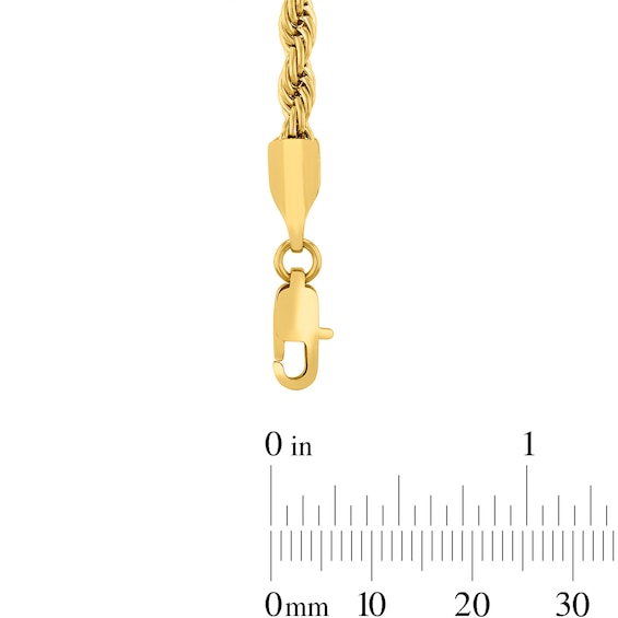 5.0mm Rope Chain Necklace in Yellow Ion-Plated Solid Stainless Steel - 22"