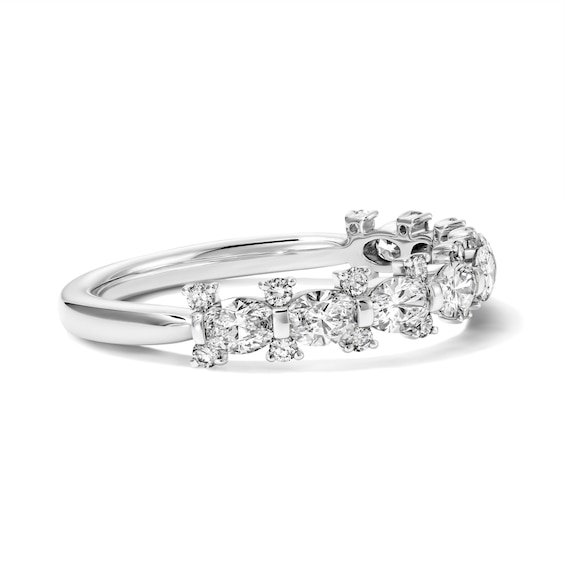 1 CT. T.w. Oval Lab-Grown Diamond Lace Ring in 14K White Gold (F/Vs2)