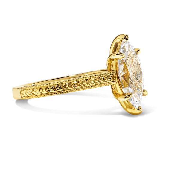2 CT. T.w. Certified Marquise-Cut Lab-Grown Diamond Solitaire Engagement Ring in 14K Gold (F/Vs2)