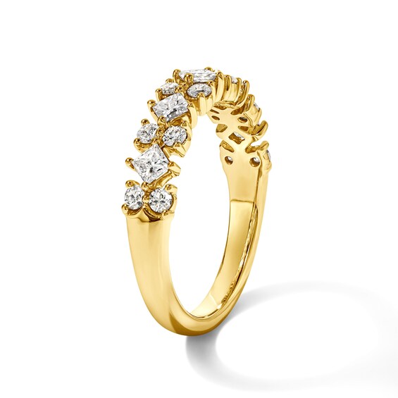 3/4 CT. T.w. Princess-Cut Lab-Grown Diamond Anniversary Band in 14K Gold