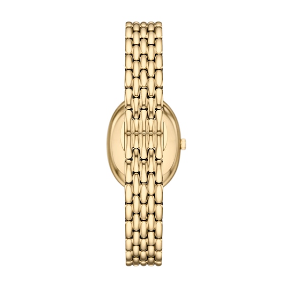 Ladies' Emporio Armani Sinfonia Gold-Tone Stainless Steel Watch with Gray Dial (Ar11707)