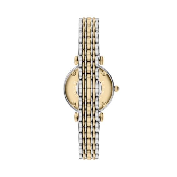 Ladies' Emporio Armani Gold-Tone IP and Stainless Steel Watch with Mother-of-Pearl Dial (Ar11769)