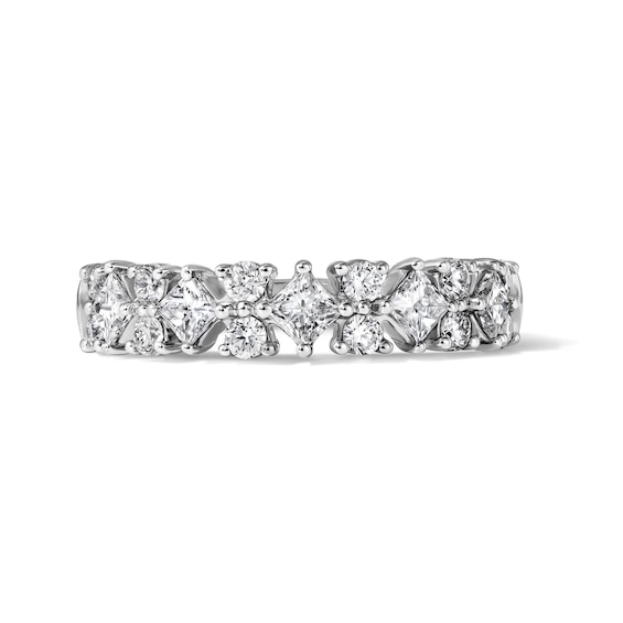 3/4 CT. T.w. Princess-Cut Lab-Grown Diamond Anniversary Band in 14K White Gold