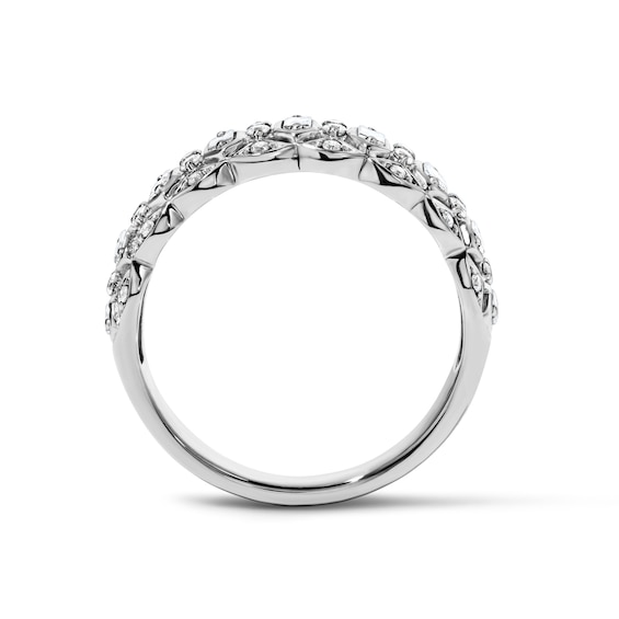 5/8 CT. T.w. Baguette-Cut Lab-Grown Diamond Anniversary Ring in 10K White Gold (F/Vs2)