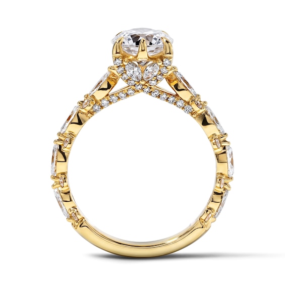 Vera Wang Love 3 CT. T.w. Certified Marquise-Cut Lab-Grown Diamond Engagement Ring in 14K Gold (F/Vs2)