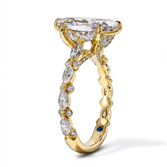 Vera Wang Love 3 CT. T.w. Certified Marquise-Cut Lab-Grown Diamond Engagement Ring in 14K Gold (F/Vs2)