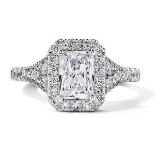 Vera Wang Love 2 CT. T.W. Certified Radiant-Cut Lab-Grown Diamond Engagement Ring in 14K White Gold (F/VS2)