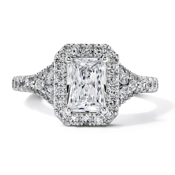 Vera Wang Love 2 CT. T.W. Certified Radiant-Cut Lab-Grown Diamond Engagement Ring in 14K White Gold (F/VS2)