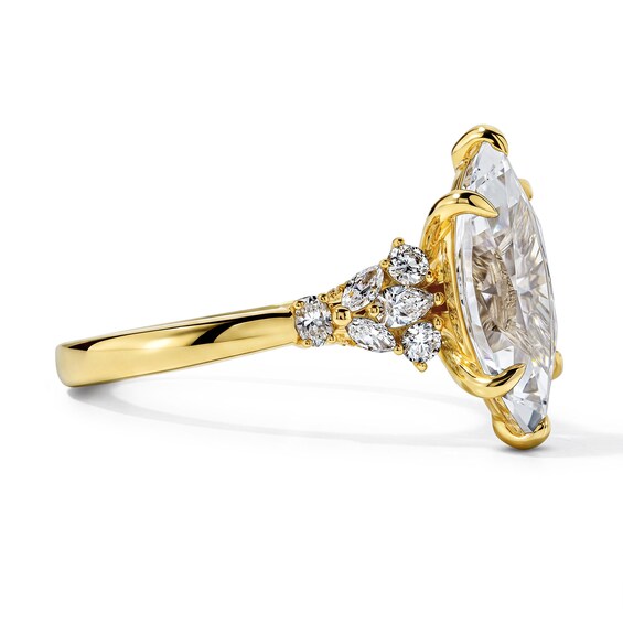 Vera Wang Love Collection 3-1/2 CT. T.w. Certified Marquise-Cut Lab-Grown Diamond Engagement Ring in 14K Gold (F/Vs2)