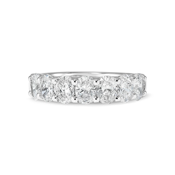 2 CT. T.W. Oval Lab-Grown Diamond Ring in 14K White Gold (F/VS2)