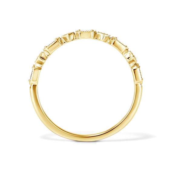 1/10 CT. T.w. Baguette-Cut Lab-Grown Diamond Stackable Ring in 10K Gold (F/Vs2)