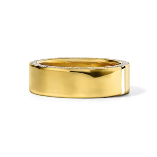 1 CT. T.W. Lab-Grown Diamond Pavé Wedding Band in 10K Gold (F/VS2)