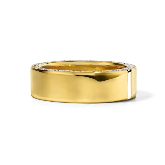 1 CT. T.w. Lab-Grown Diamond Pavé Wedding Band in 10K Gold (F/Vs2)