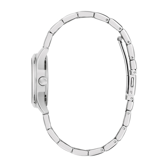 Ladies' Caravelle by Bulova Land Sport Quartz Stainless Steel Watch with Light Blue Dial (Model: 43M125)