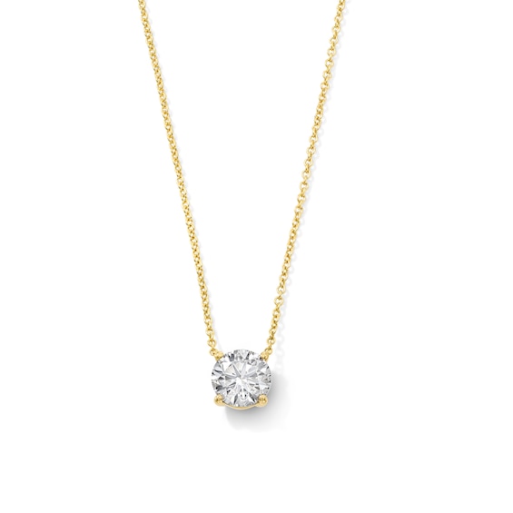 1 CT. T.W. Certified Lab-Grown Diamond Solitaire Necklace in 10K Gold (F/VS2) - 18"