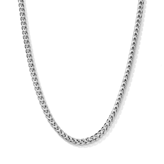 3.9mm Franco Chain Necklace in Solid Sterling Silver - 22"