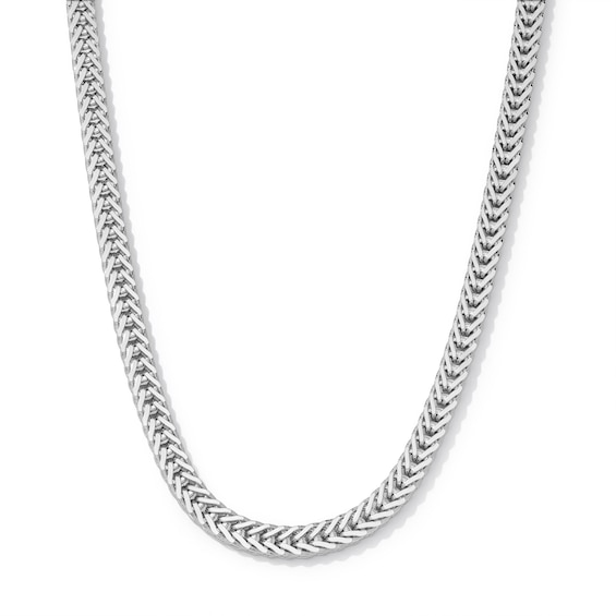 5.65mm Foxtail Chain Necklace in Sterling Silver - 22"