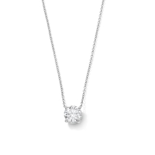 1 CT. T.W. Certified Lab-Grown Diamond Frame Necklace in 10K White Gold (F/VS2) - 18"