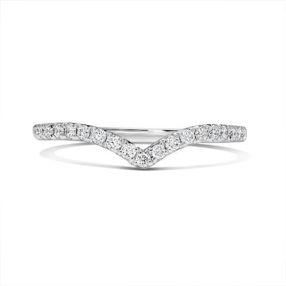 1/5 CT. T.W. Lab-Grown Diamond Contour Anniversary Band in 14K White Gold (F/VS2)