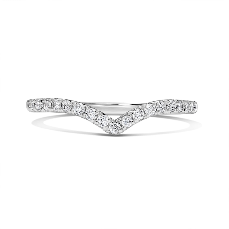 Main Image 1 of 1/5 CT. T.W. Lab-Grown Diamond Contour Anniversary Band in 14K White Gold (F/VS2)