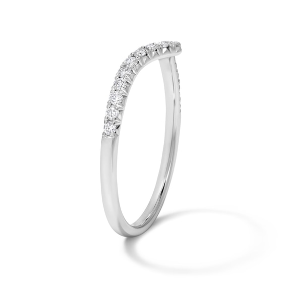 1/5 CT. T.w. Lab-Grown Diamond Contour Anniversary Band in 14K White Gold (F/Vs2)