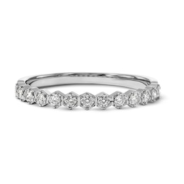 1/4 CT. T.W. Lab-Grown Diamond Hexagon Anniversary Band in 10K White Gold (F/VS2)
