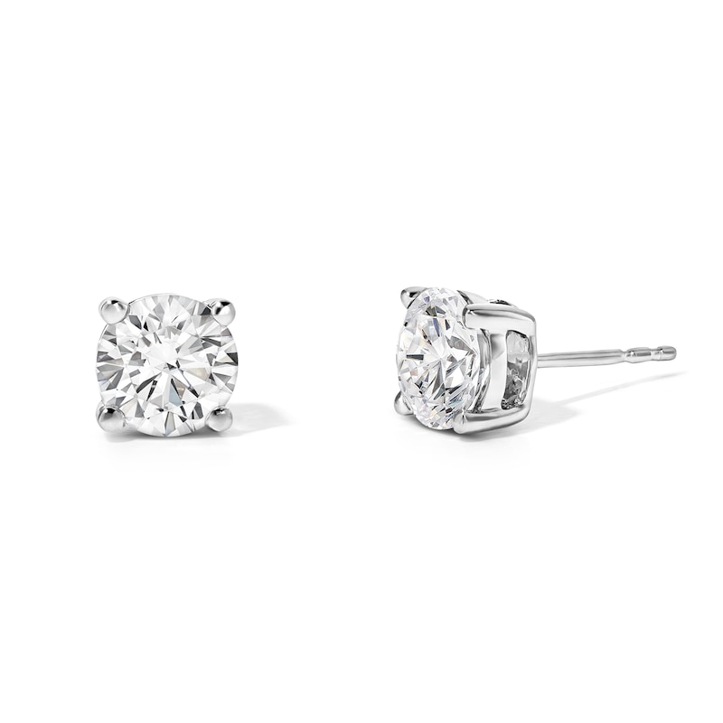 Main Image 1 of 2 CT. T.W. Diamond Solitaire Earrings in 14K White Gold (I/I2)