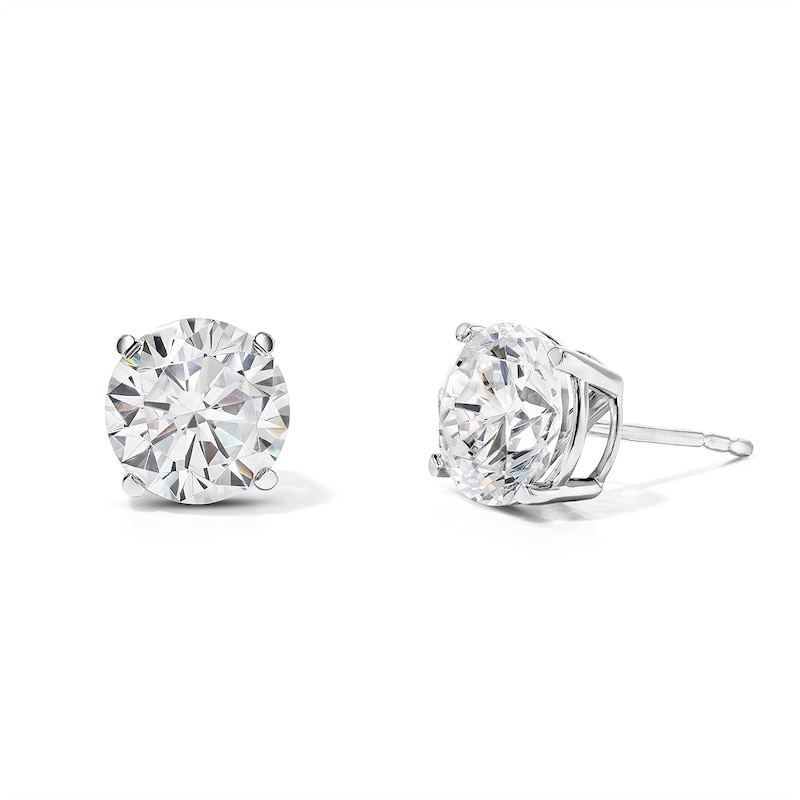 Main Image 1 of 3 CT. T.W. Diamond Solitaire Earrings in 14K White Gold (I/I2)
