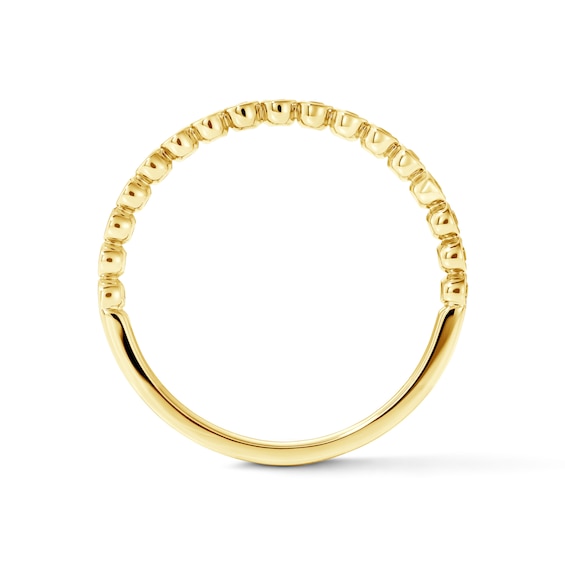 1/8 CT. T.w. Lab-Grown Diamond Bezel-Set Stackable Ring in 10K Gold (F/Vs2)