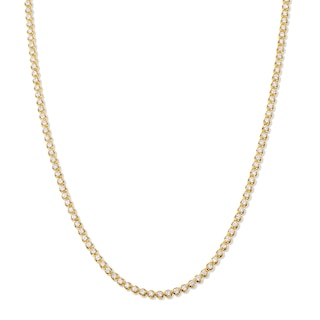 7 CT. T.W. Lab-Grown Diamond Tennis Necklace in 10K Gold (F/SI2) - 20"