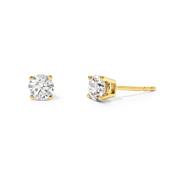 1/4 CT. T.W. Diamond Solitaire Earrings in 14K Gold (I/I2)
