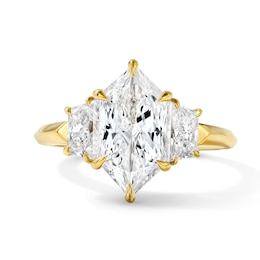 3 CT.T.W. Certified Duchess Marquise and Trapezoid-Cut Lab-Grown Diamond Engagement Ring in 14K Gold (F/VS2)