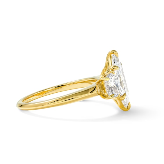 3 Ct.t.w. Certified Duchess Marquise and Trapezoid-Cut Lab-Grown Diamond Engagement Ring in 14K Gold (F/Vs2)