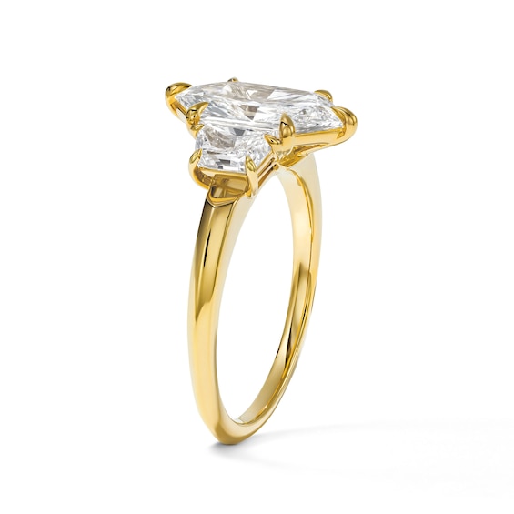 3 Ct.t.w. Certified Duchess Marquise and Trapezoid-Cut Lab-Grown Diamond Engagement Ring in 14K Gold (F/Vs2)