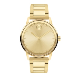 Men's Movado BOLD® Echo Gold-Tone Stainless Steel Watch with Gold-Tone Dial (Model: 3601407)