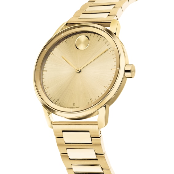Men's Movado Bold® Echo Gold-Tone Stainless Steel Watch with Gold-Tone Dial (Model: 3601407)