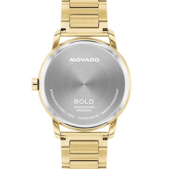 Men's Movado Bold® Echo Gold-Tone Stainless Steel Watch with Gold-Tone Dial (Model: 3601407)