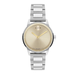 Ladies' Movado BOLD® Echo Stainless Steel Watch with Champagne Dial (Model: 3601412)