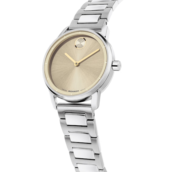 Ladies' Movado Bold® Echo Stainless Steel Watch with Champagne Dial (Model: 3601412)