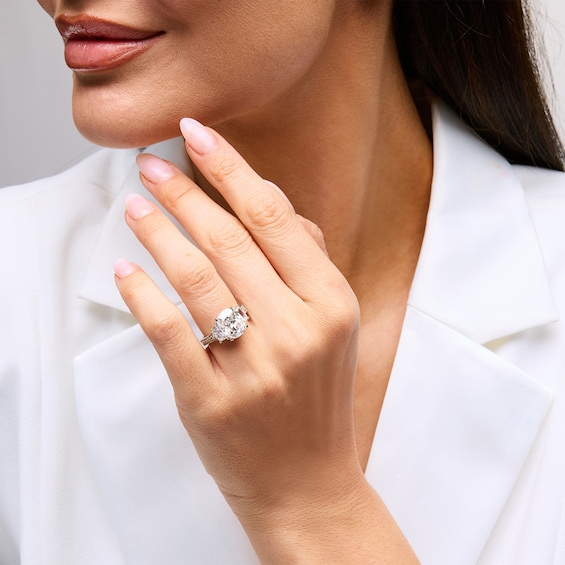 6-1/4 CT. T.w. Cushion and Shield-Cut Certified Lab-Grown Diamond Engagement Ring in 14K Gold (F/Vs2)