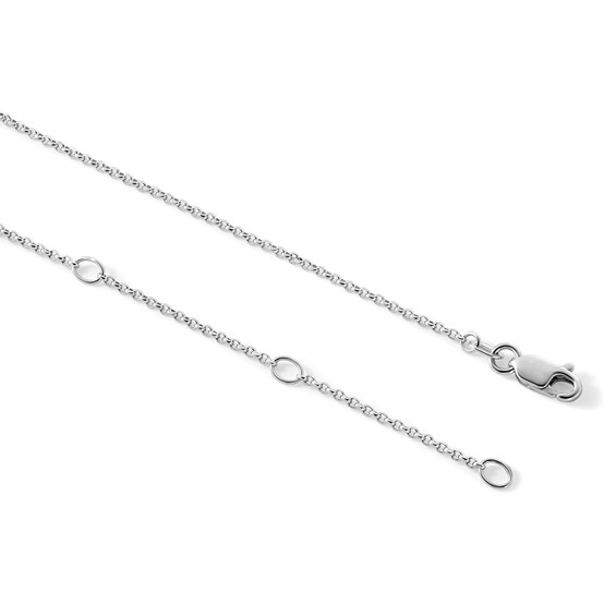 Lab-Created Emerald and 1/2 CT. T.w. Lab-Grown Diamond Circle Necklace in Sterling Silver (F/Vs2)