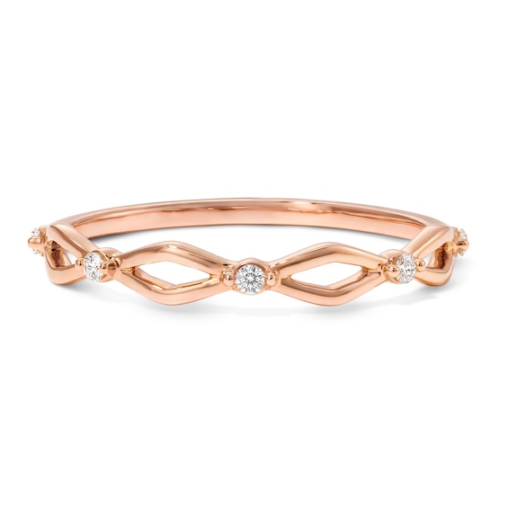 1/20 CT. T.W. Lab-Grown Diamond Ring in 10K Rose Gold (F/VS2)