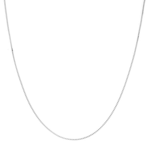 1.0mm Box Chain Necklace in Solid Sterling Silver - 20"