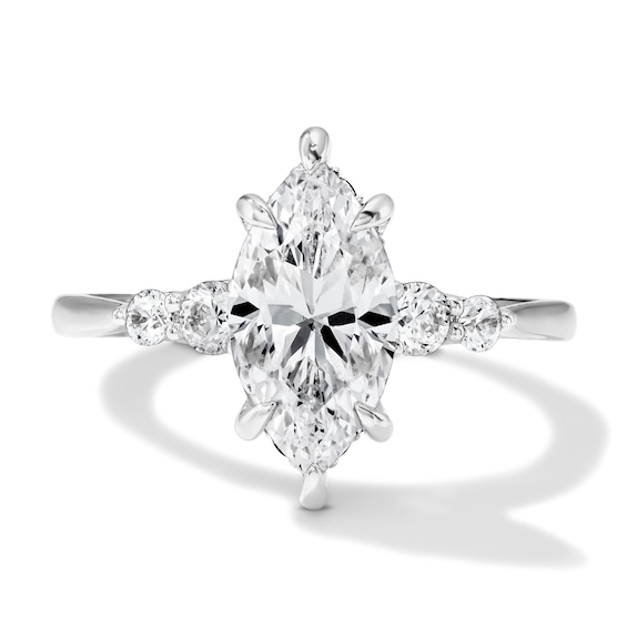1-7/8 CT. T.w. Marquise-Cut Certified Lab-Grown Diamond Engagement Ring in 14K White Gold (F/Vs2)