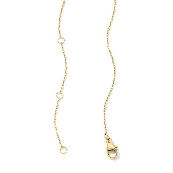 1 CT. T.w. Certified Pear-Shaped Lab-Grown Diamond Frame Necklace in 10K Gold (F/Vs2) - 18"