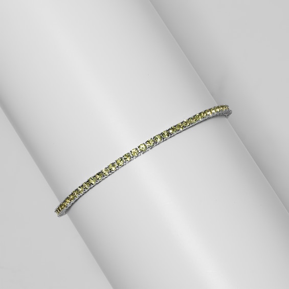 Peridot Bracelet in Sterling Silver