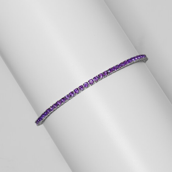 Amethyst Bracelet in Sterling Silver